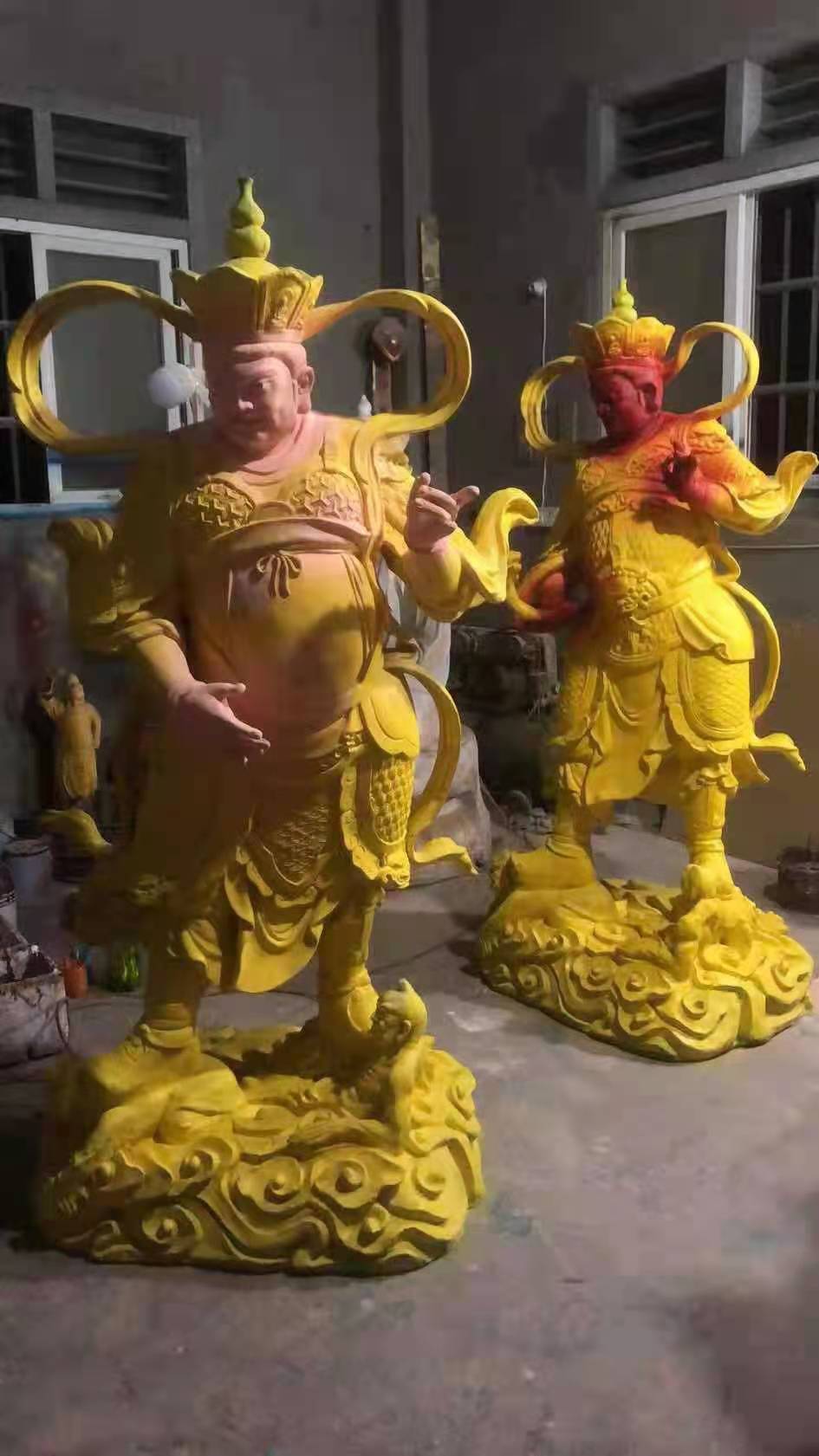彩运网cy9999四大天王贴金缘起