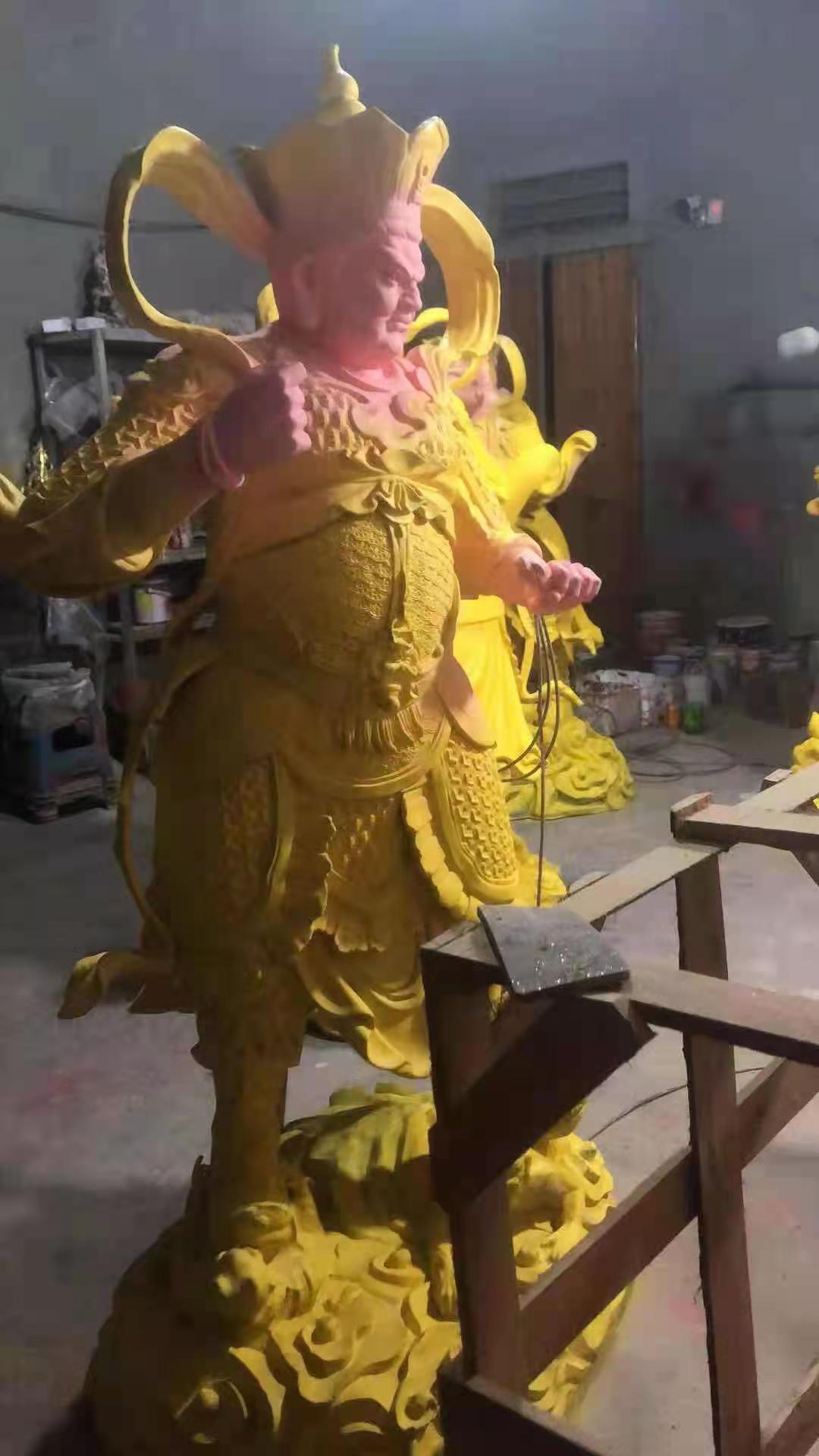 彩运网cy9999四大天王贴金缘起
